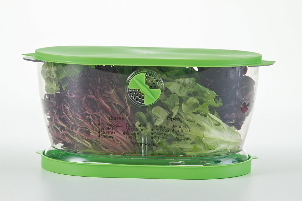 Prep Solutions by Progressive Lettuce Keeper Produce Storage Container, 4.7 Quarts, Green (LKS-06)