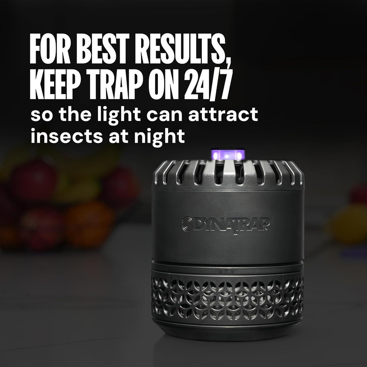 DynaTrap DT152 Indoor Insect Trap and Killer – Catches and Kills Gnats, Flies, Moths & Other Flying Insects
