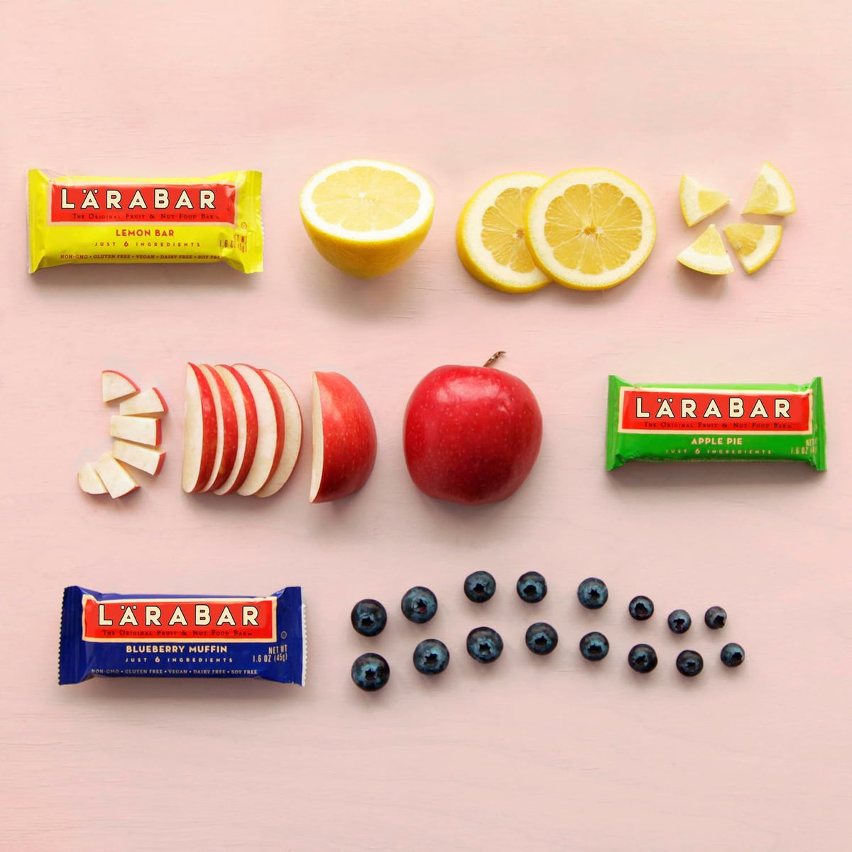Larabar Fruit and Nut Bars Variety Pack, Gluten Free and Vegan, 28.8 oz, 18 Ct