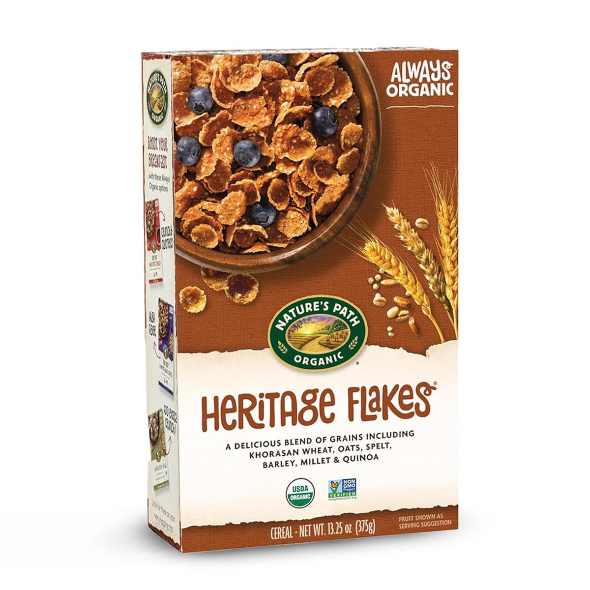 Nature's Path Organic Heritage Flakes® Cereal, 13.25 oz (Pack of 1), Non-GMO