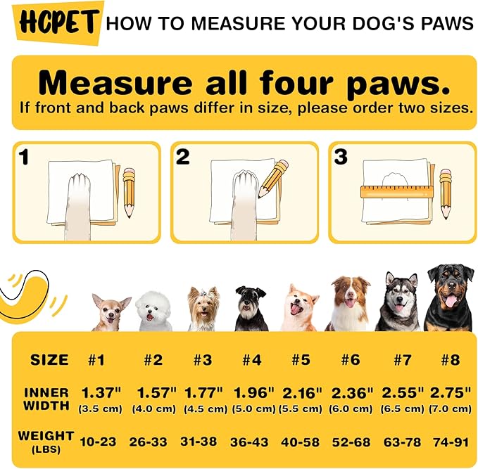 Hcpet Dog Shoes for Large Dogs, Breathable Dog Booties for Small Medium Dogs, Anti-Slip Dog Boots & Paw Protectors for Hot Pavement Winter Snow Hiking with Reflective Straps Pink Size 7