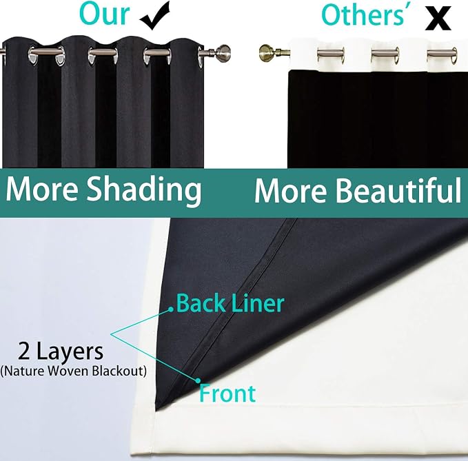 Yakamok 100% Blackout Curtains