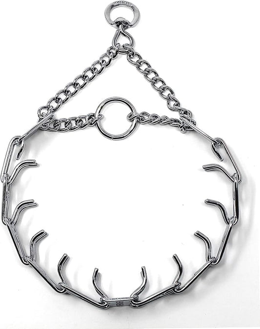 Herm Sprenger Prong Dog Training Collar Ultra-Plus Chrome Plated Steel Pet Pinch No-Pull for Dogs Anti Pull Made in Germany 2.25mm x 13in Small