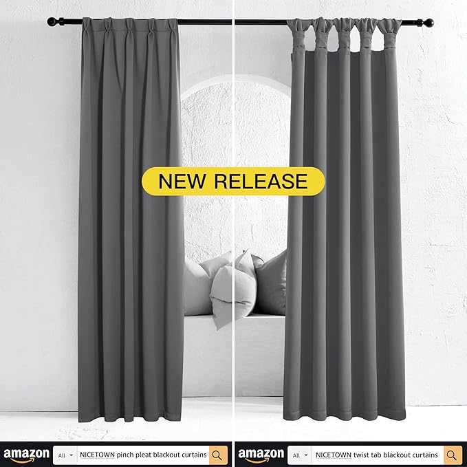 NICETOWN Blackout Curtains Panels