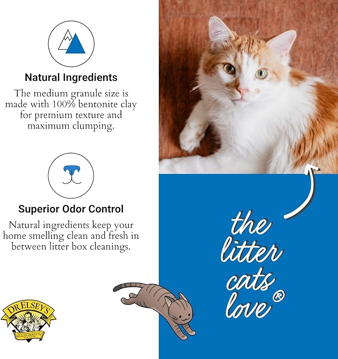 Dr. Elsey's Ultra UnScented Clumping Clay Cat Litter 40 lb. Bag
