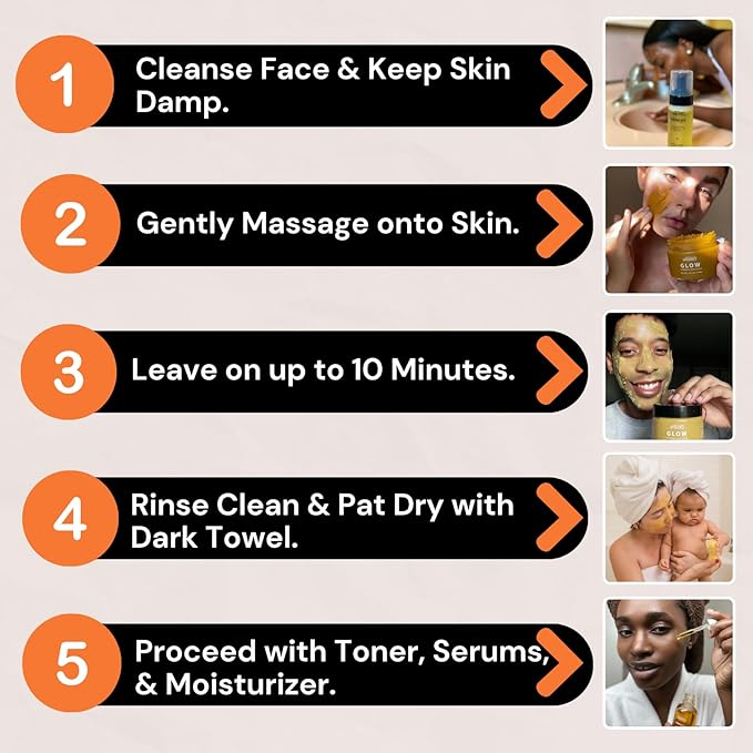 Minimo Glow Turmeric Face Scrub (𝐔𝐧𝐬𝐜𝐞𝐧𝐭𝐞𝐝) - Infused with Turmeric, Manuka Honey, Cinnamon, and Chamomile - Face Scrubber for All Skin Types - 5 FL OZ (147 ML)