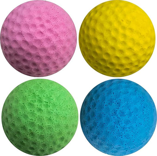Cat Foam Ball Cat Sponge Ball Toy Soccer Toy (4Pack)