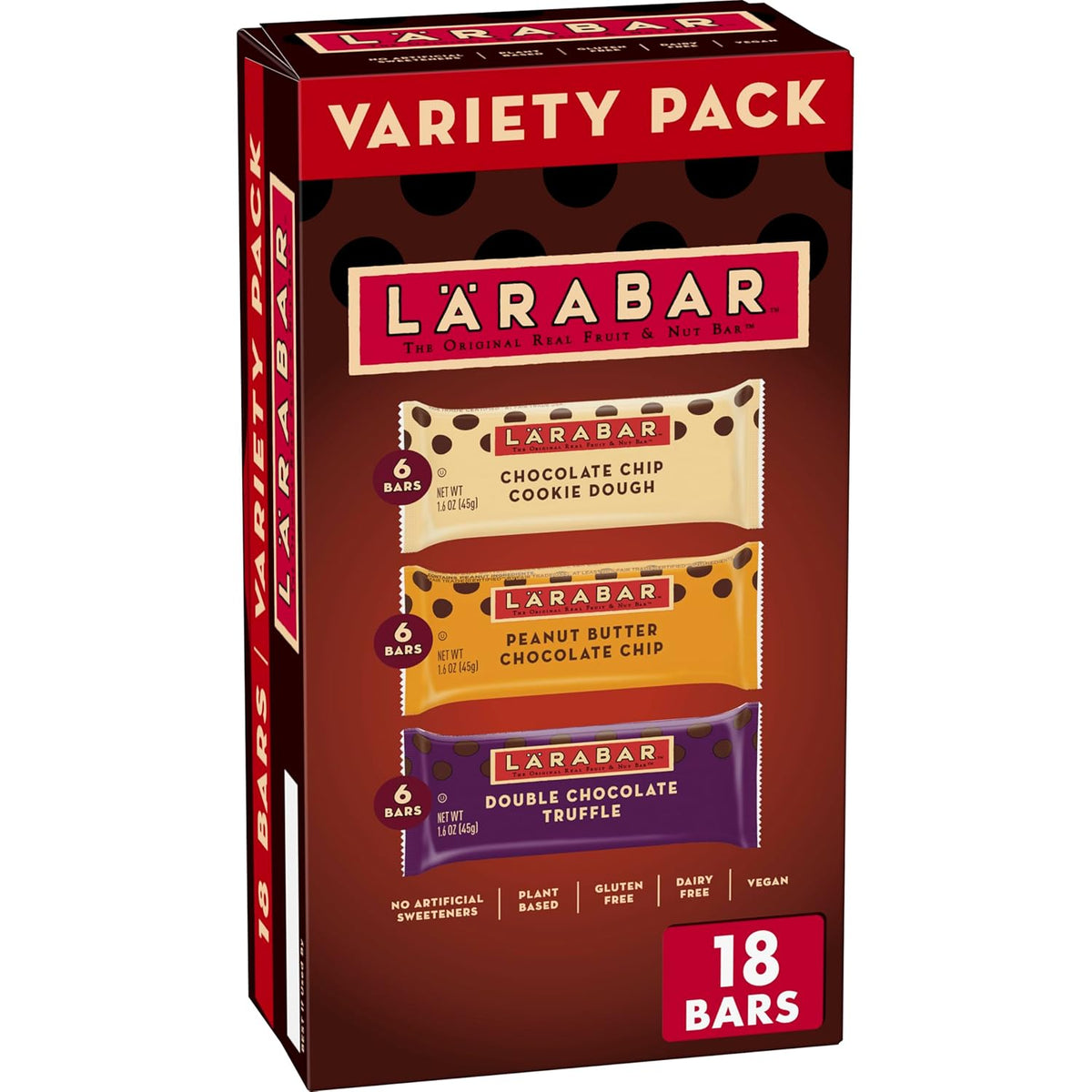 Larabar Fruit and Nut Bars Variety Pack, Gluten Free and Vegan, 28.8 oz, 18 Ct