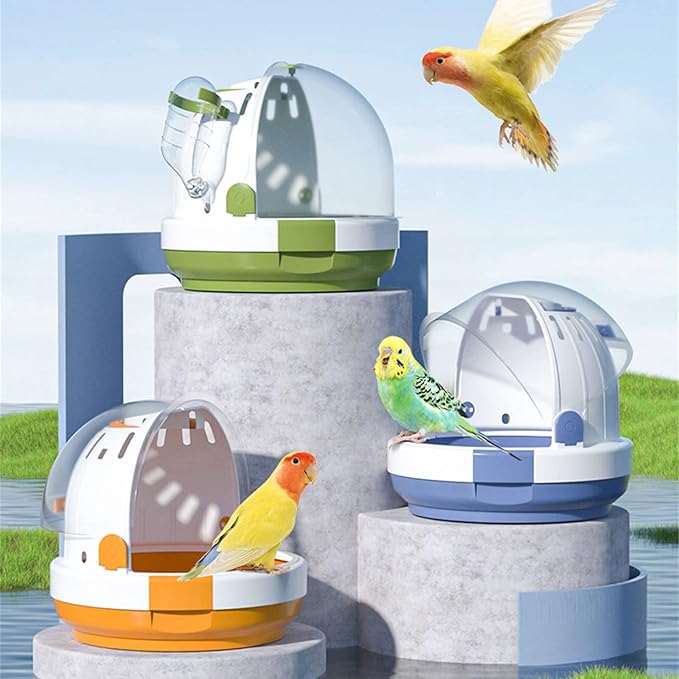 Portable Clear Bird Parrots Transport Cage Window Carrier Bag Breathable Bird Carrier Travel Bag Parrots Travel Cage