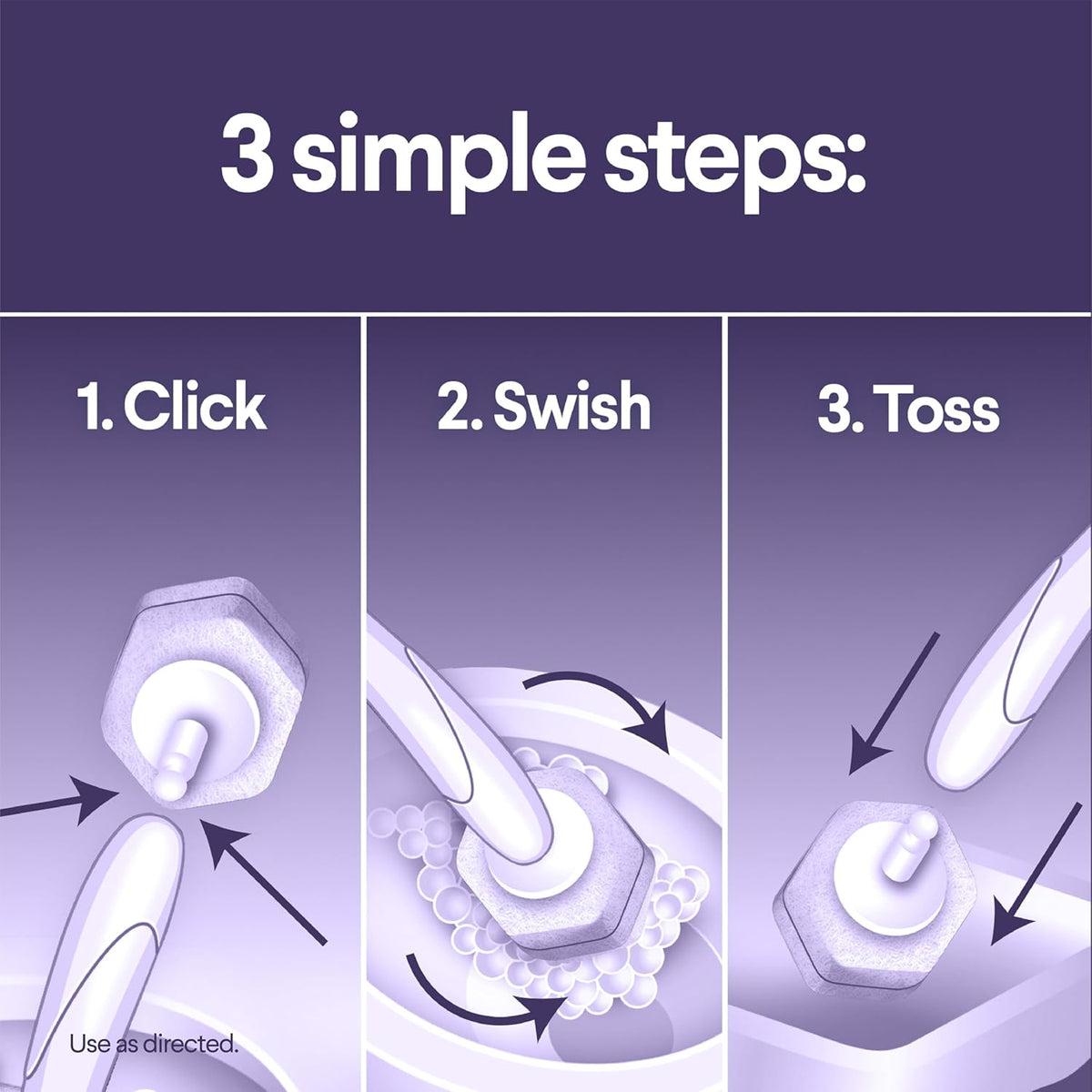 CLOROX Scentiva ToiletWand Toilet Cleaner Refills, Toilet brush, Lavender and Jasmine, 10 Count