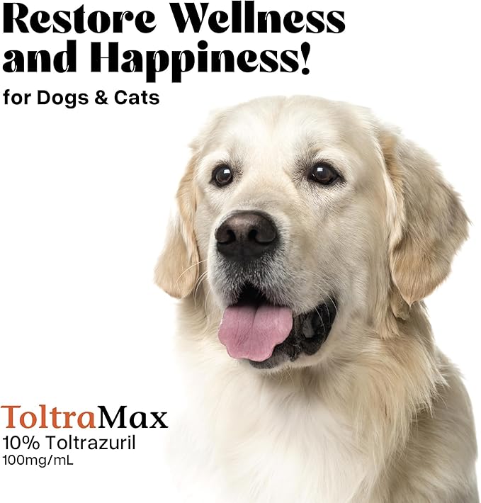Toltrazuril 10.0% for Horses, Dogs, Cats, 960mL/32.4 Ounce, for Non-Food Chain Animals, Peanut Butter