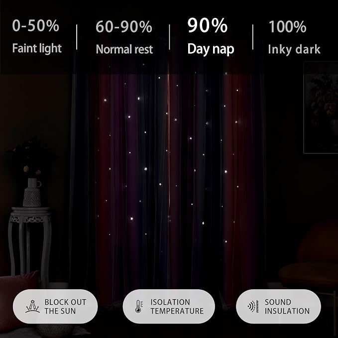 XiDi Dream Star Blackout Curtains