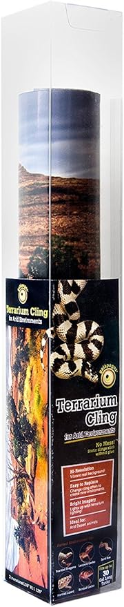 Galápagos (05401) Arid Terrarium Clings, 11.125in x 36in for 30 gal Tank