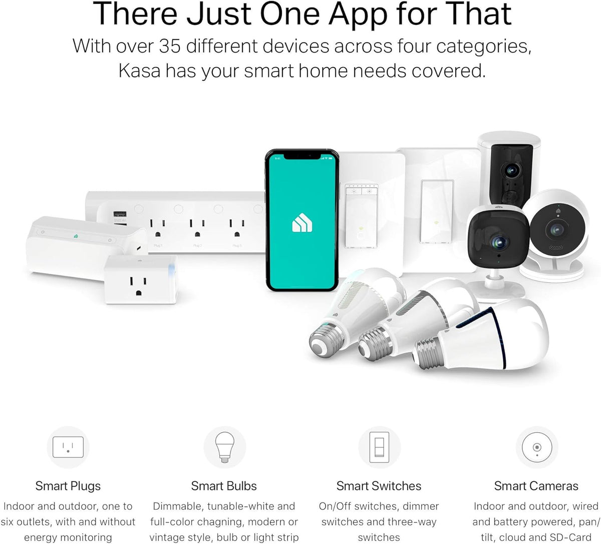 Kasa Smart Plug Power Strip KP303, Surge Protector with 3 Individually Controlled Smart Outlets and 2 USB Ports, Works with Alexa & Google Home, No Hub Required , White