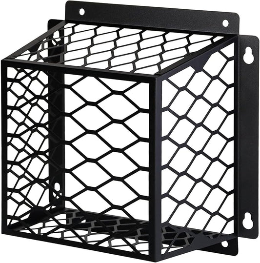 Dryer Vent Bird Guard,Dryer Vent Cover Bird Guard Cage for Most 3" to 4" Exhaust Fan Cover,7"Lx7"Wx5"H Steel Ventilation Bird Cage for Bathroom Exhaust Ventilation,Black