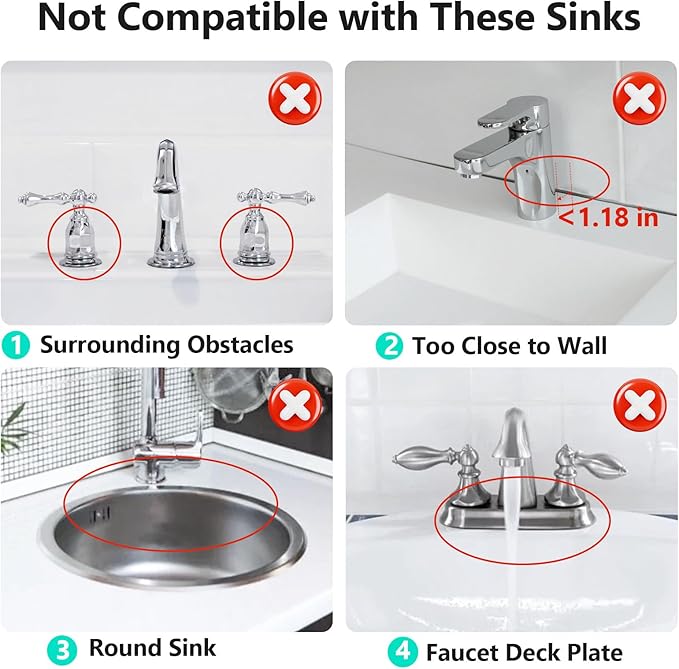 24 Inch Longer Faucet Mat for Kitchen Sink [5°Slope Fast Self-draining]Bathroom Kitchen Sink Splash Guard Silicone Sink Faucet Mat Splash Guard Kitchen Sink Area Tidy Splash Faucet Guard Draining Mat