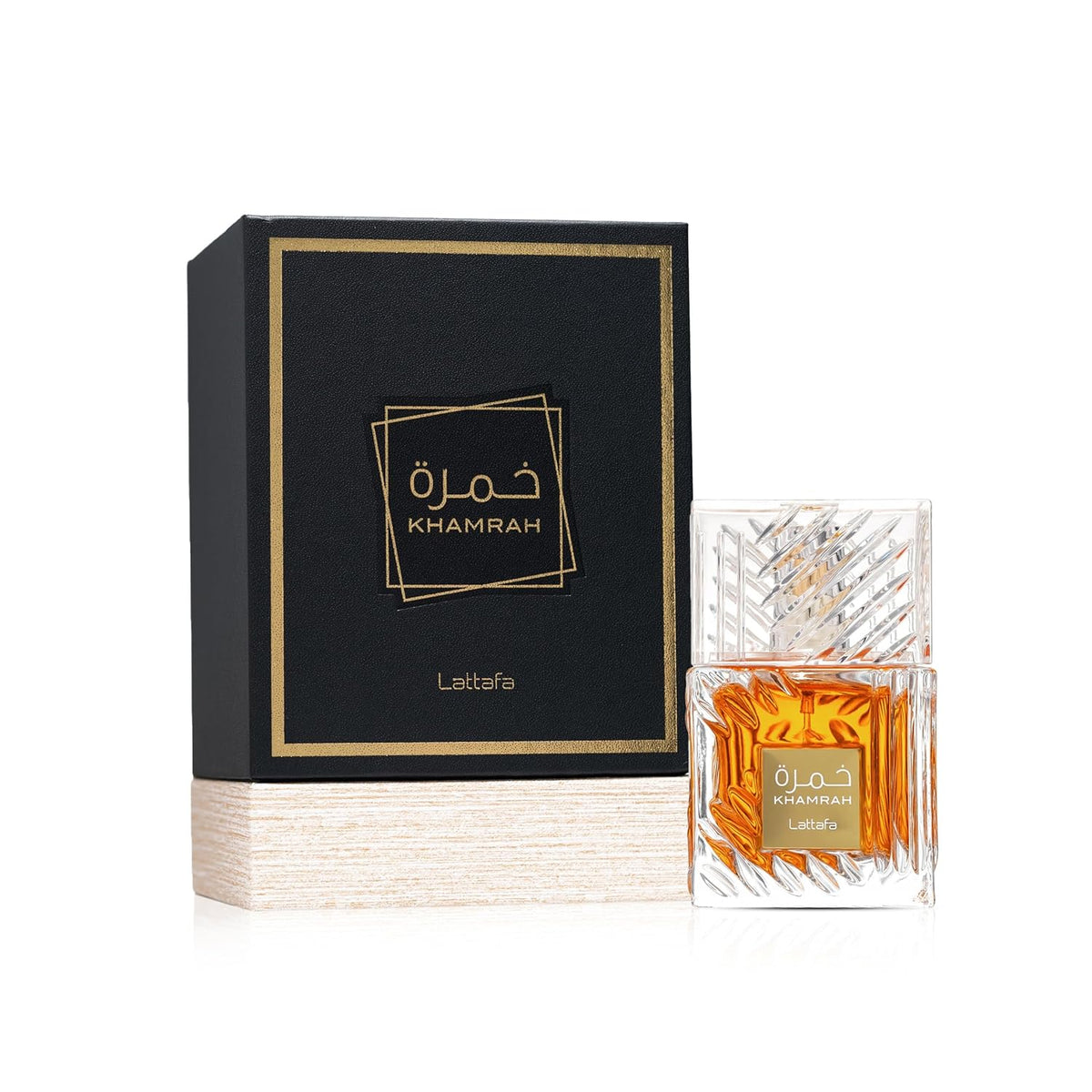 Lattafa Khamrah - Vanilla, Warm Spicy, Amber, Cinnamon - Eau de Parfum Long-Lasting Fragrance for Unisex, 3.40 Ounce / 100 ml