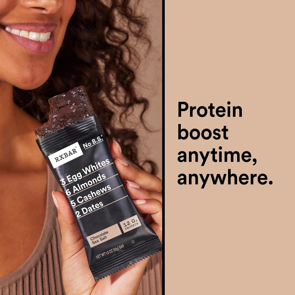 RXBAR Protein Bars, Protein Snack, Snack Bars, Chocolate Sea Salt, 9.1oz (5 Count)