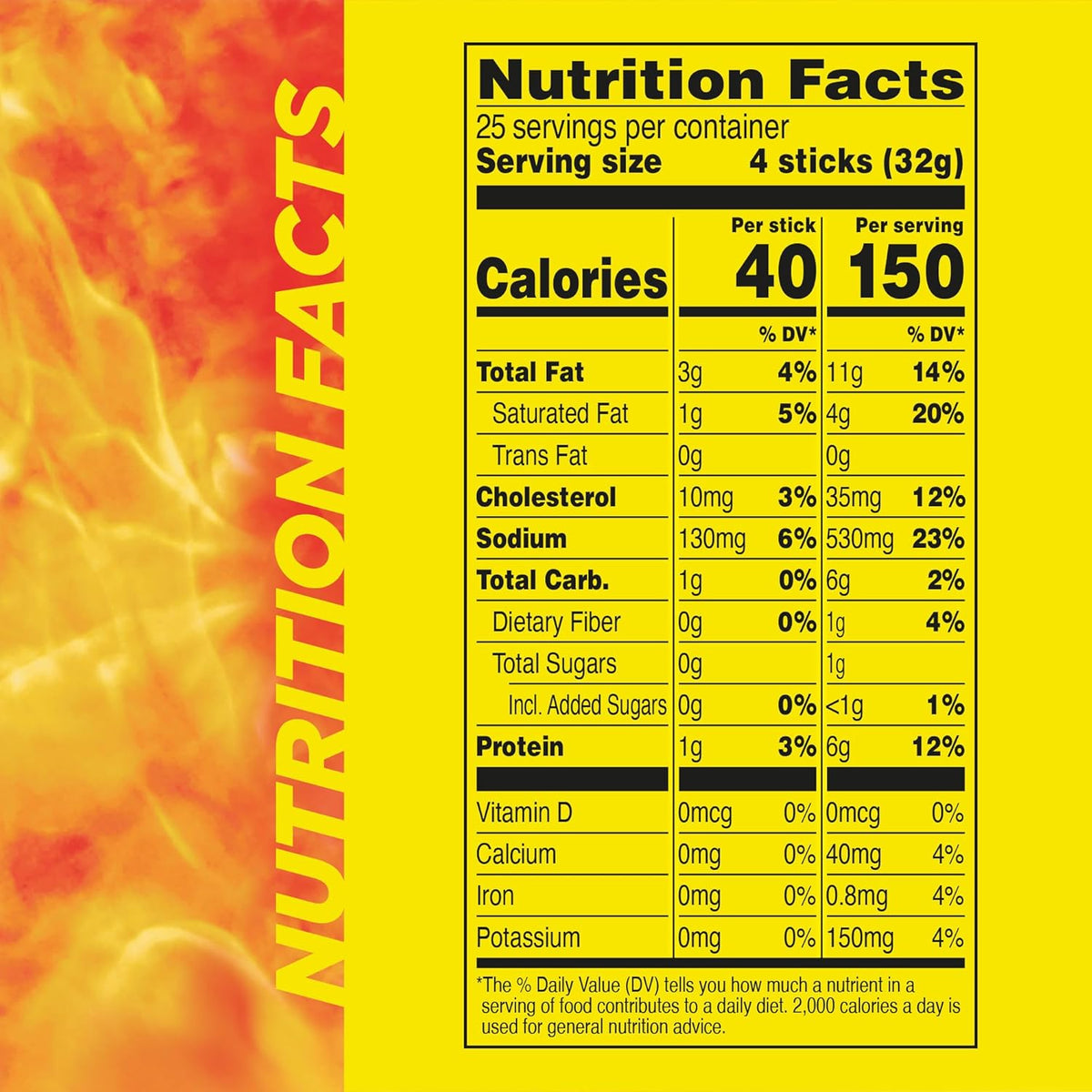 Slim Jim Smoked Meat Sticks, Original Flavor, 6g Protein Per Serving, Snack Size, 0.28 oz. (100 Count)