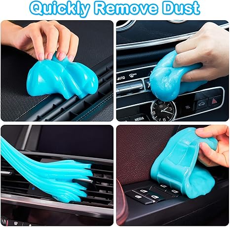 PULIDIKI Car Cleaning Gel Car Clean Putty, Universal Car Interior Cleaner Slime, Perfect Cleaning Kit Supplies, Auto Detailing Tools Car Accessories, Dust Remover Gifts for Men Women