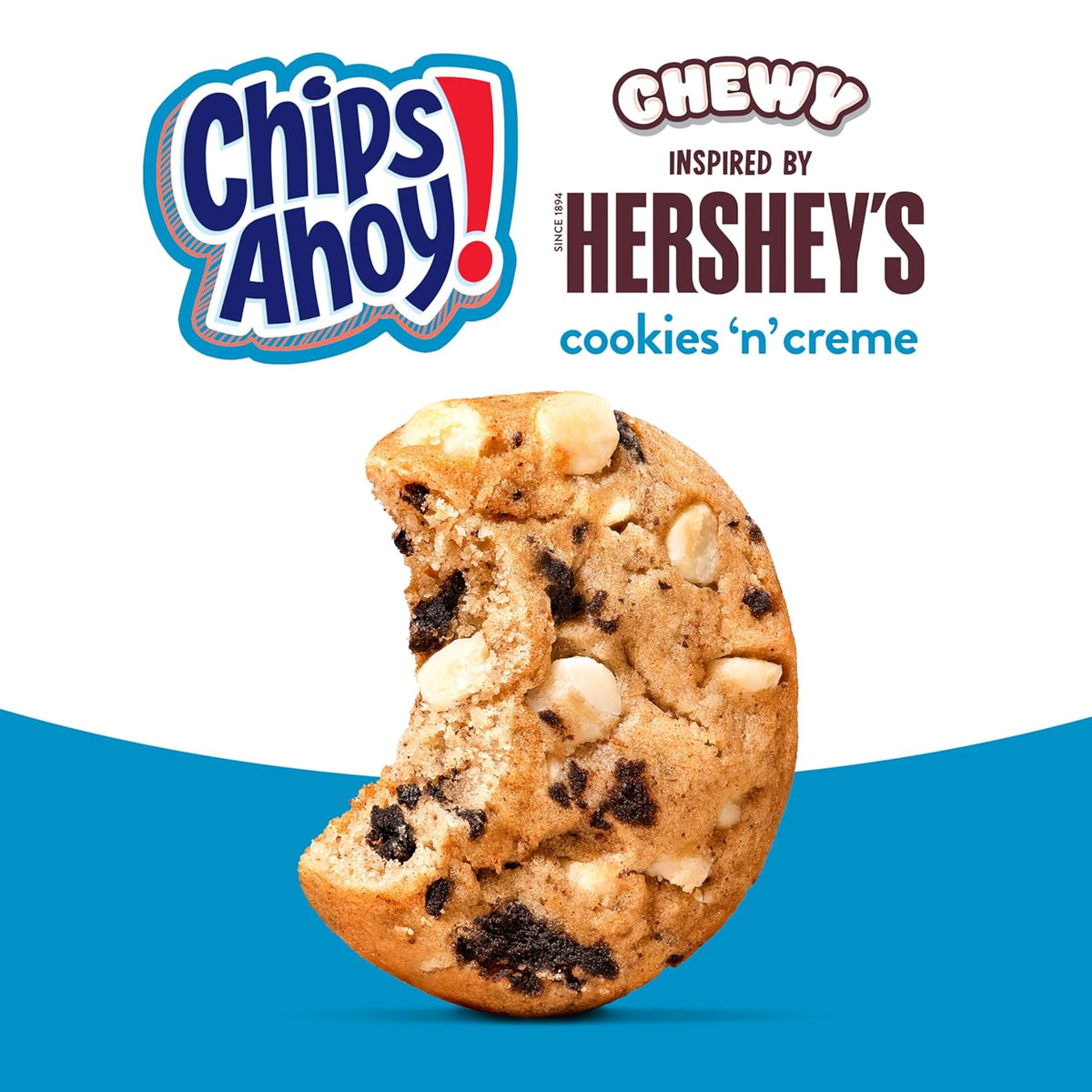 CHIPS AHOY! Chewy Hershey's Cookies 'n' Creme Bar-Inspired Cookies, 9.58 oz