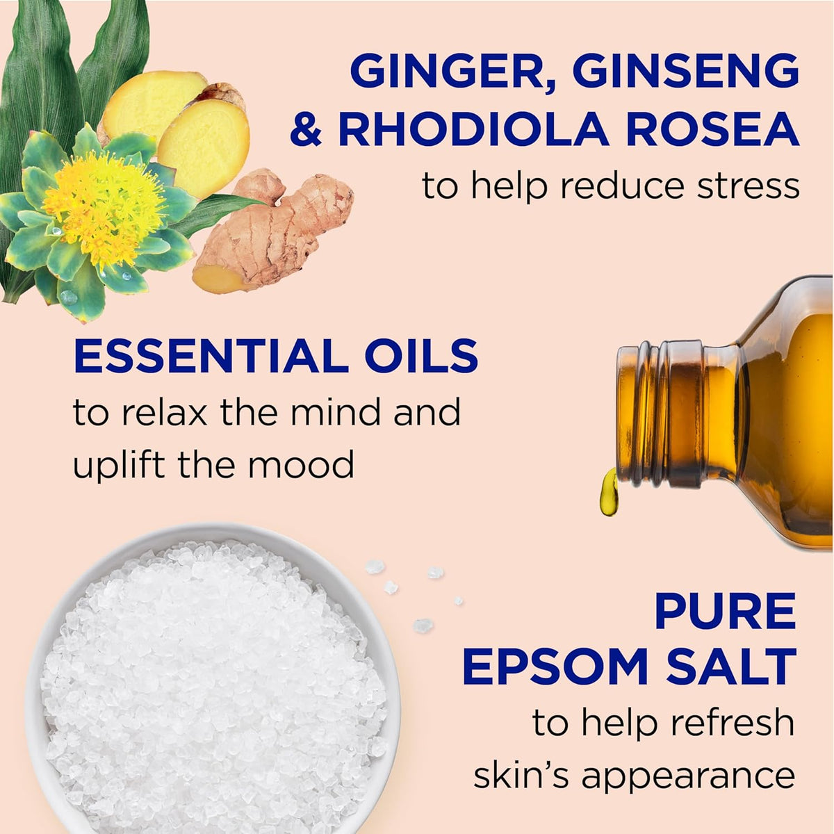 Dr Teal's Pure Epsom Salt, Stress Relief with Essential Oils, 3 lbs