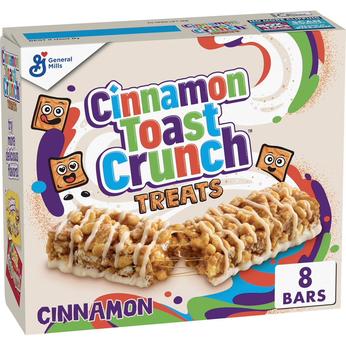 Cinnamon Toast Crunch Cereal Treat Bars, Snack Bars, 8 Ct, 6.8 oz