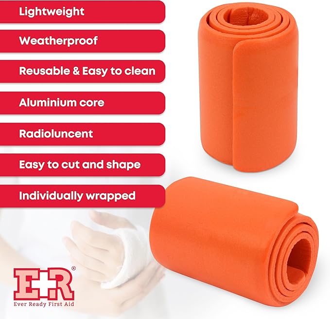 Ever Ready First Aid Universal Aluminum Splint, 24 Inch Rolled - 3 Pack