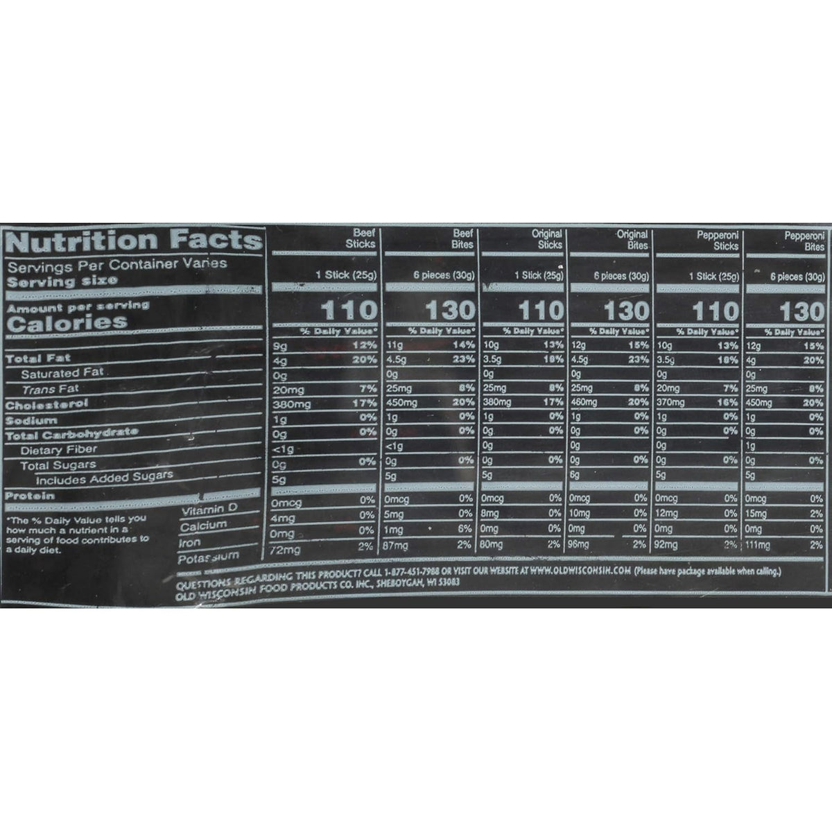 Old Wisconsin Beef Sausage Snack Sticks, Naturally Smoked, Ready to Eat, High Protein, Low Carb, Keto, Gluten Free, 26 Ounce Resealable Package