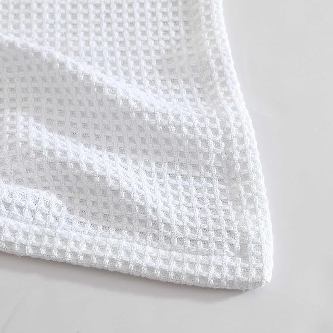 Eddie Bauer - Twin Blanket, Super Soft & Medium Weight, Softens Every Wash (Solid Waffle White, Twin)