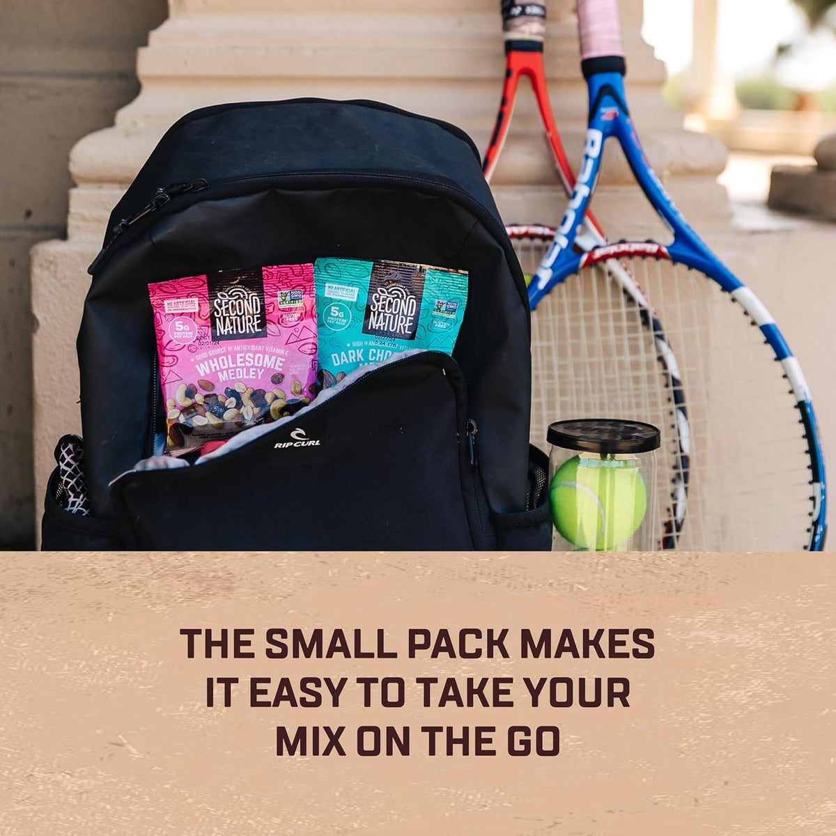 Second Nature Wholesome Medley Trail Mix - 12 Count, 2.25 oz Individual Snack Packs, Certified Gluten-Free – Dark Chocolate, Dried Fruit and Nut Trail Mix, Ideal for Travel Snacks