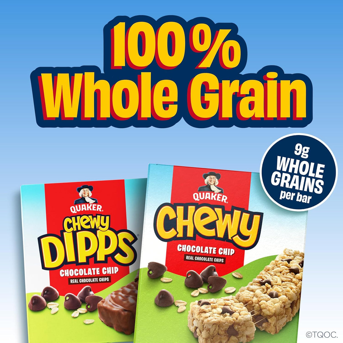 Quaker Chewy Dipps Granola Bars, Peanut Butter, 1.05 Oz Bars, 14 Ct