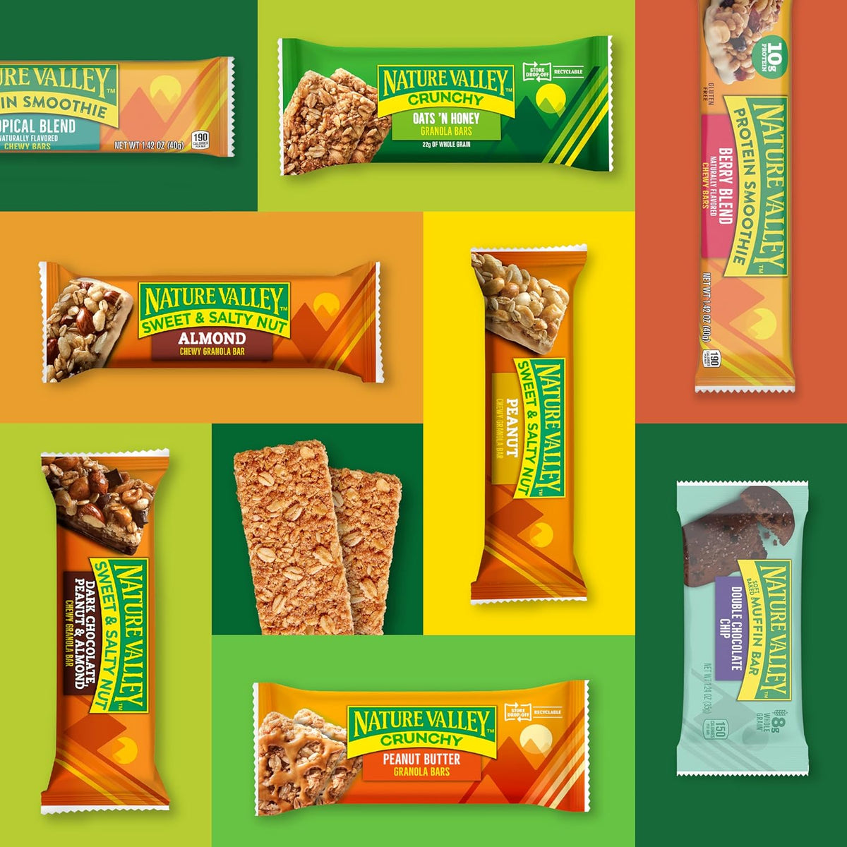 Nature Valley Soft Baked Breakfast Bars, Banana Chocolate Chip, Morning Snacks, 5 Bars, 8.85 oz