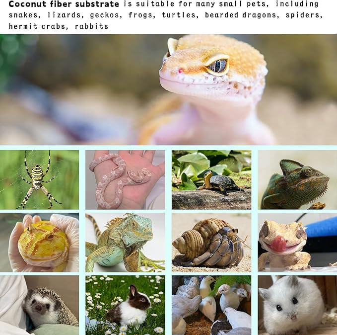 Hamiledyi 157x15.7in Reptile Carpet Coconut Fiber Substrate Large Coco Liner Roll Lizard Cage Mat Natural Coco Fiber Bedding for Bearded Dragon Turtles Iguana Tortoise Pad Garden Decoration