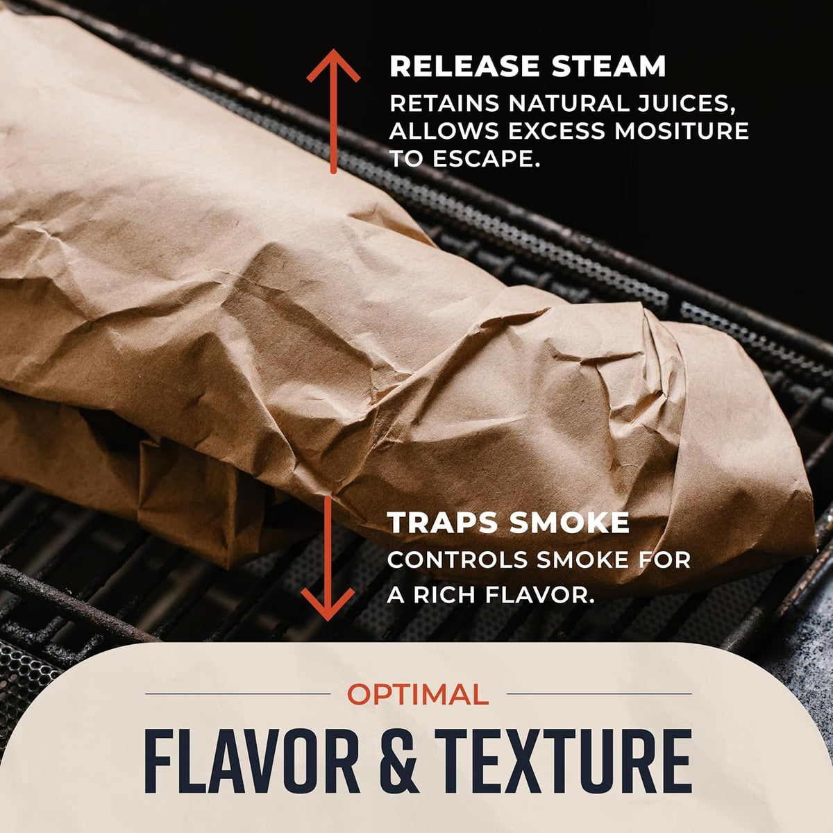 Brown Kraft Butcher Paper Roll - 18 Inch x 100 Feet - USA Made - Food-Grade Paper for Wrapping and Smoking Meat, BBQ, Grilling, Perfect Brisket Crust - Durable, Unbleached, Uncoated & Unwaxed