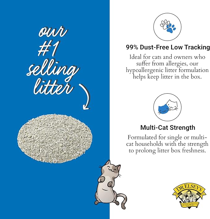 Dr. Elsey's Ultra UnScented Clumping Clay Cat Litter 40 lb. Bag
