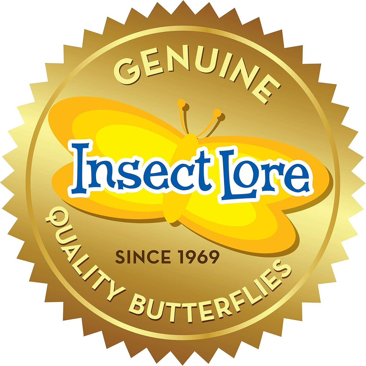 Insect Lore Butterfly Garden Kit with Live Caterpillars – Grow 10 Painted Lady Butterflies - STEM Learning Activity, Habitat with Journal, Stickers, Seeds & Figurines - As Seen on TV