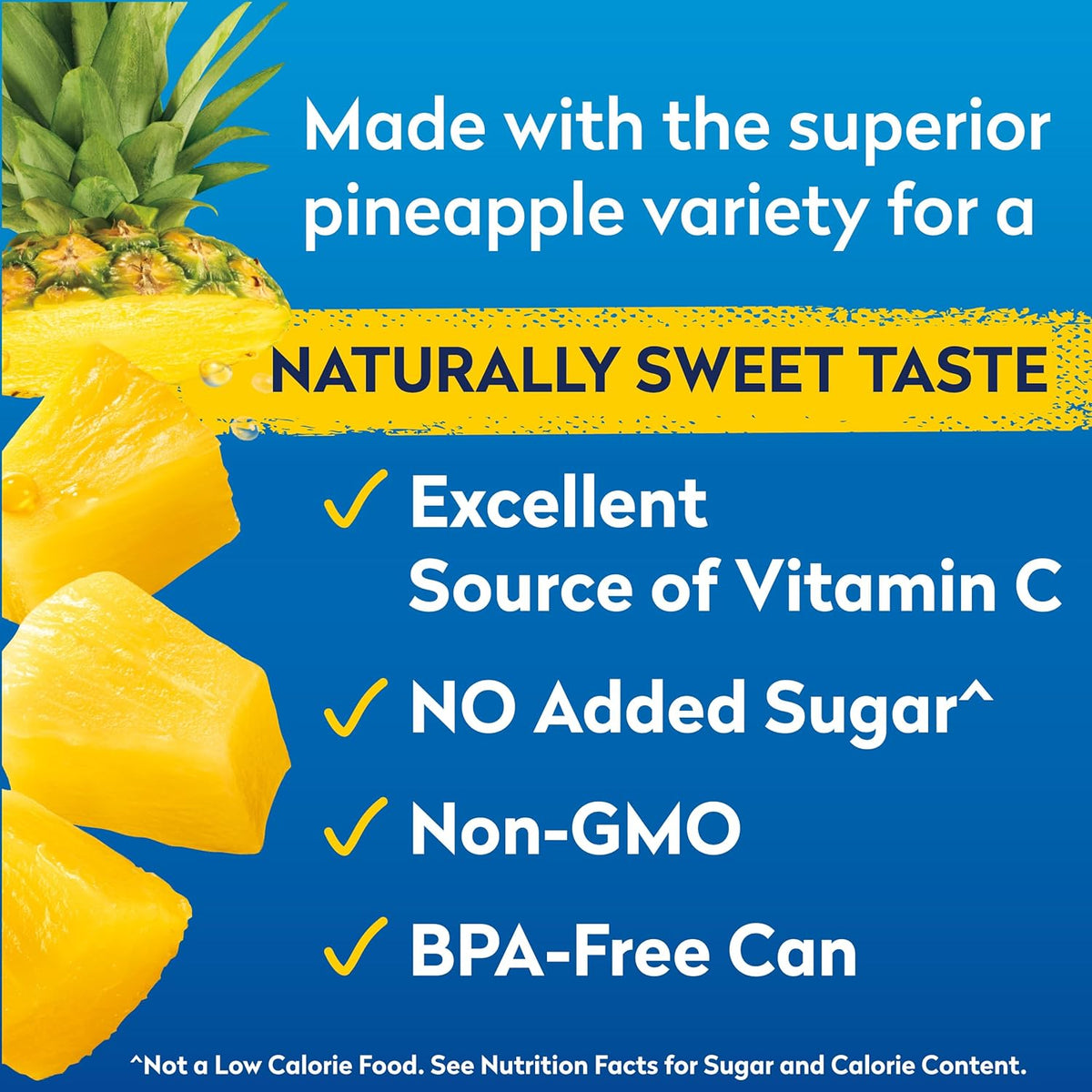 Dole Canned Fruit, Tropical Gold Pineapple Chunks in 100% Pineapple Juice, Gluten Free, Pantry Staples, No Sugar Added, 15.25 Oz, 12 Count