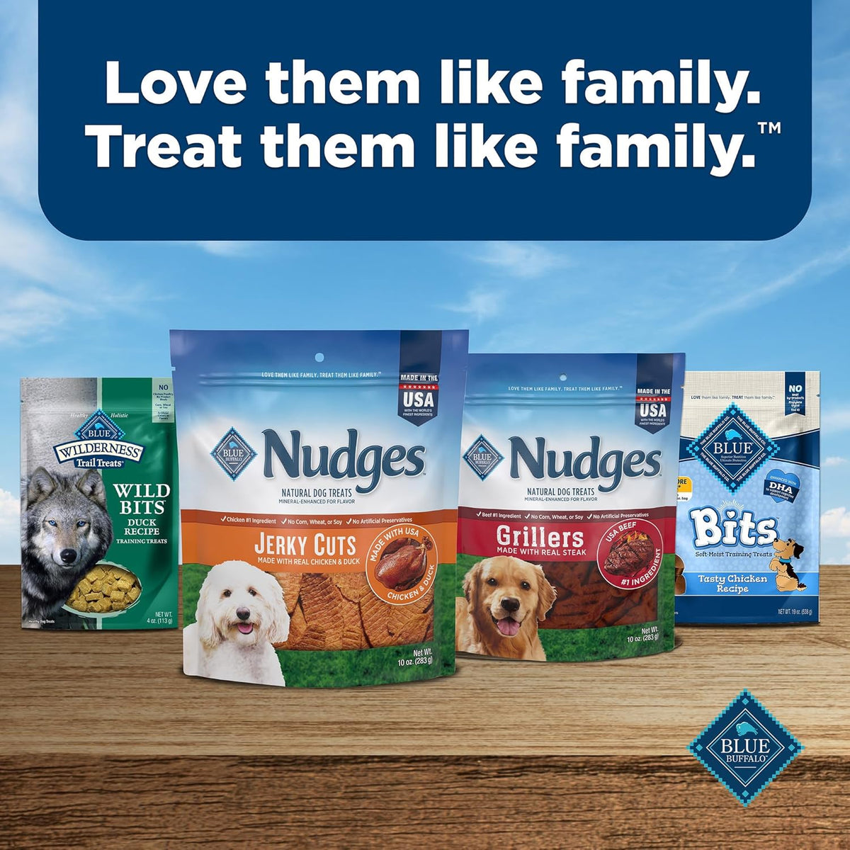 Blue Buffalo Nudges Jerky Cuts Natural Dog Treats Chicken