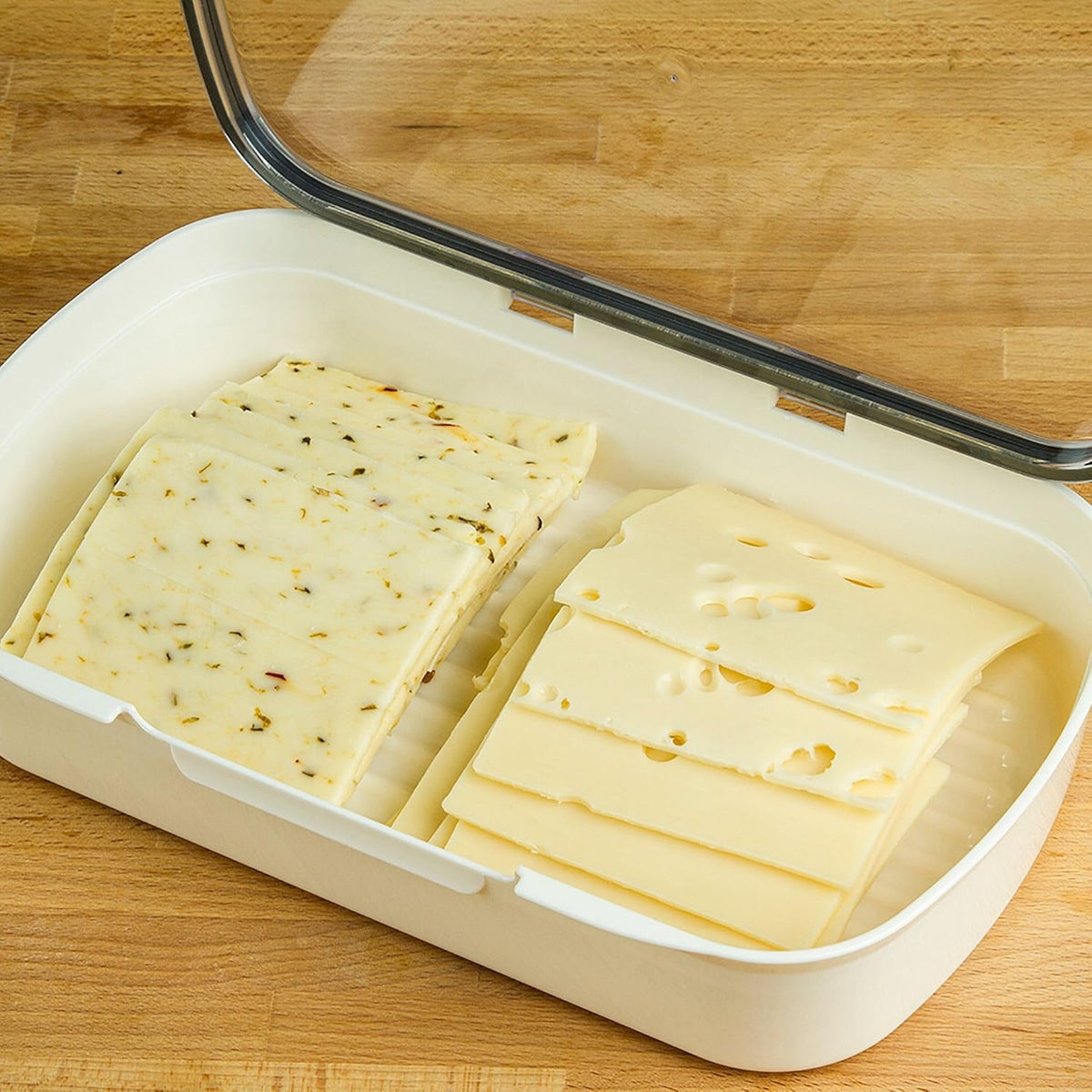 ProKeeper Deli Food Storage Container with Air-Tight Silicone Seal and Dry Erase Compatible Lid