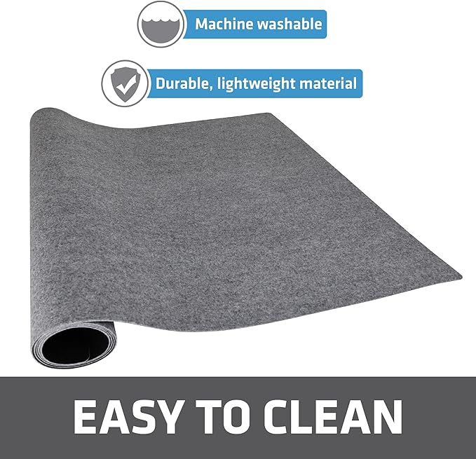 Drymate Premium Under Sink Mat, Waterproof Cabinet Protection Mats for Kitchen & Bathroom, Absorbent Shelf Liners, Slip-Resistant, Non-Adhesive, Machine Washable (USA Made)(24”x29”)(Light Grey)