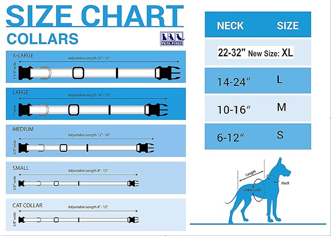 Dallas Cowboys NFL Dog & Cat Collar - Large, Shiny & Colorful, Licensed by The NFL