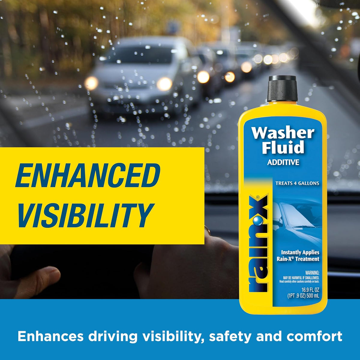 Rain-X RX11806D Washer Fluid Additive-16.9 fl. oz, 500. ml