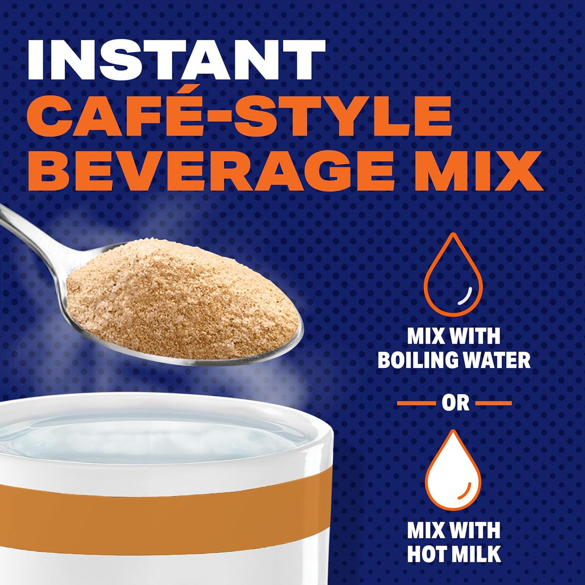 Maxwell House Instant Cafe-Style Beverage Mix, Easy to Prepare, 1 Canister, for Quick Morning Coffee or Afternoon Treat, Vanilla Caramel Latte, Kosher Dairy, 8.7 oz