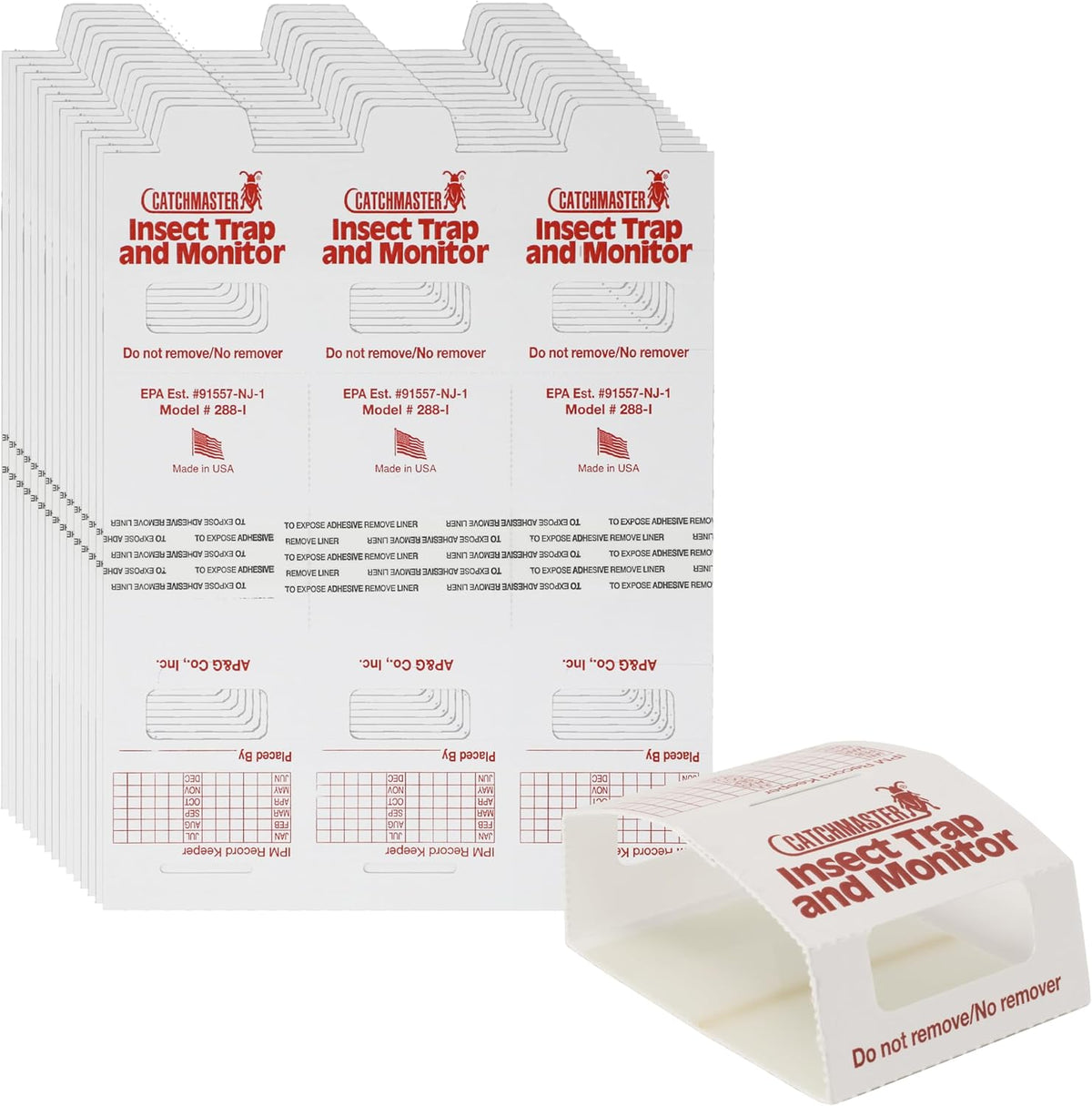 Catchmaster Spider & Insect Glue Traps 45-Pk (15 Sheets), Adhesive Cockroach Killer Glue Boards, Cricket Sticky Traps, Indoor Roach & Bug Catcher for Home, Garage & Shed, Pet Safe Pest Control