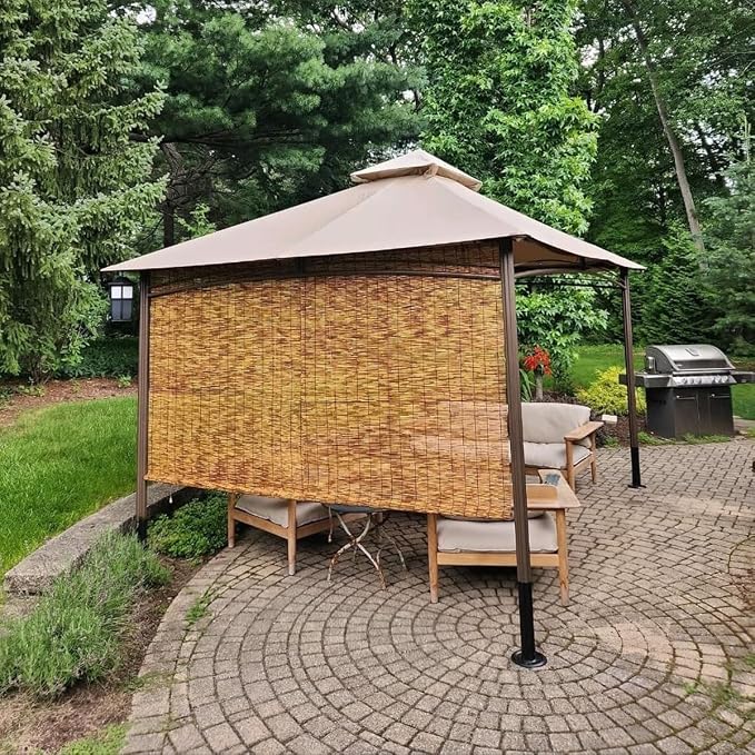 Bamboo Roman Shades for Windows 27 inch 30 inch 34 inch 46 inch Cordless Bamboo