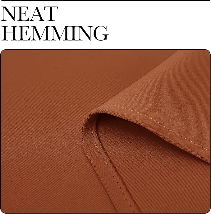 NICETOWN Blackout Curtains for Living Curtains, Burnt Orange, 2 Panels