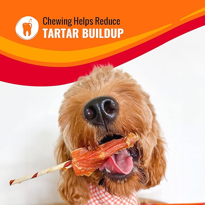 Good 'n' Fun Triple Flavor Chews for Dogs, 12 Ounces | Wings | Long-Lasting | Made with Chicken | Contains Hide