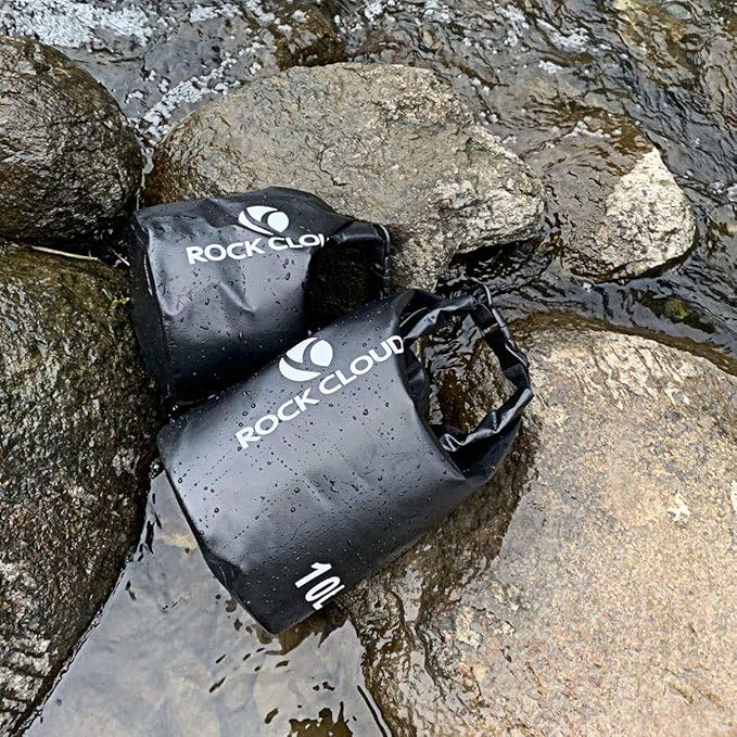 ROCK CLOUD Dry Bag Waterproof 40L Dry Sack for Kayaking Rafting Boating Beach Surfing Swimming Canoe Camping Hiking Fishing Ski, Orange