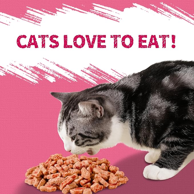 Just Try 13.4 OZ Urinary Tract Cat Treats for Indoor Cats Health Supplement Cranberry & D-Mannose for Kidney Bladder UT Support Salmon Flavor Crunchy Chews Cat Loves
